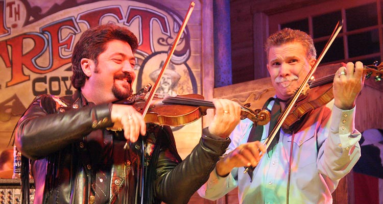 Bobby Flores performs at the 11th Street Cowboy Bar for New Year's.