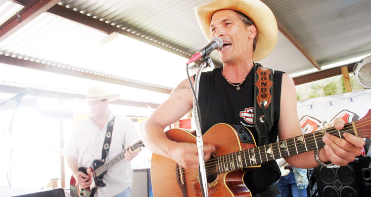 Hondo and Ambush performs on steak night at the 11th Street Cowboy Bar.