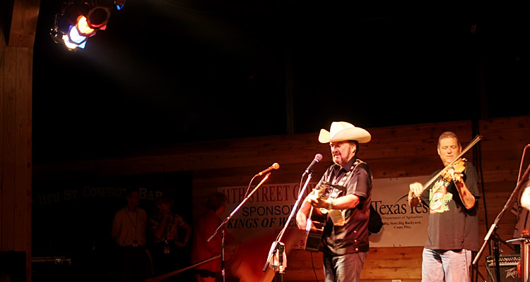 Johnny Bush and the Bandoleros perform at the new 11th Street Cowboy Bar stage over Labor Day weekend.